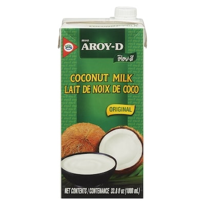 Aroy D Original Coconut Milk 1000 ml, $0.33/100ml