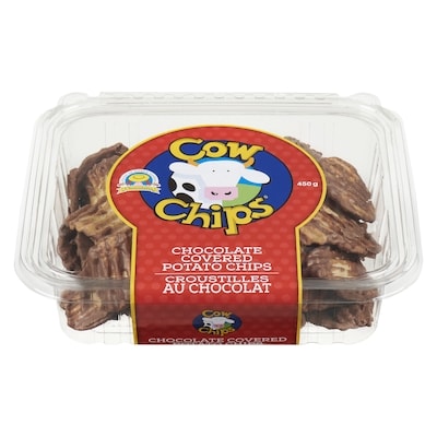 Cow Chips Cow chips croustilles au chocolat grand 465 g, 4,30 $/100g