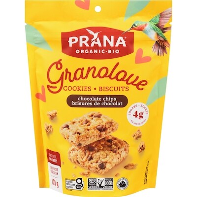 Prana Biscuits brisures de chocolat granolove 120 g, 4,16 $/100g