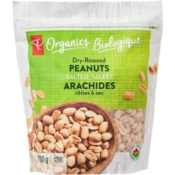 PC Organics Dry-Roasted Peanuts, Salted 700 g, $1.57/100g