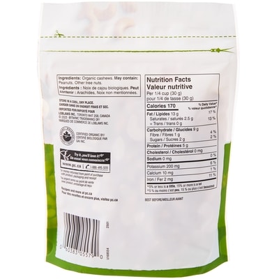 Organic Whole Raw Cashews