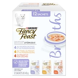 Purina Fancy Feast bouillons crémeux gâteries pour chats collection emballage assorti 480 g, 3,54 $/100g