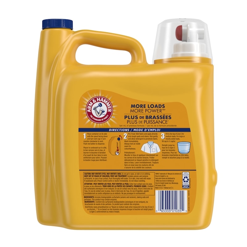 Cold Water Laundry Detergent Liquid Soap, Clean Burst, 136 Loads