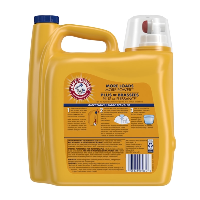 Laundry Detergent Liquid Soap, Clean Burst, 136 Loads