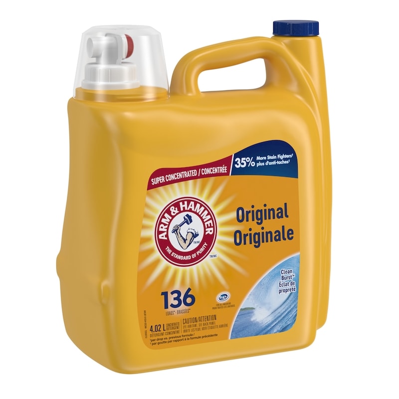 Laundry Detergent Liquid Soap, Clean Burst, 136 Loads