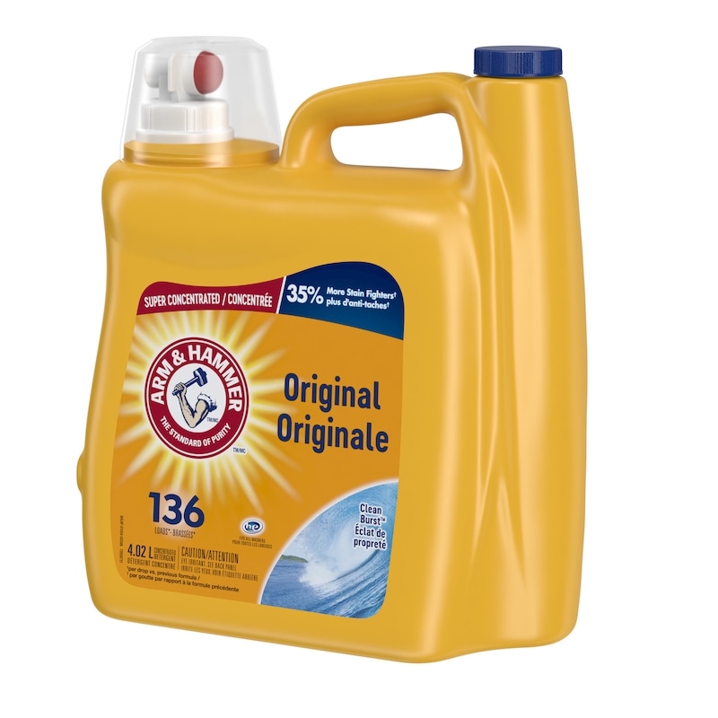 Laundry Detergent Liquid Soap, Clean Burst, 136 Loads