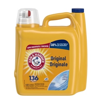 Arm & Hammer Détergent liquide pour la lessive, Clean Burst, 136 charges 4.02 l, 0,50 $/100ml