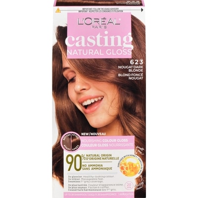 L'Oreal Paris Casting Natural Gloss Demi-permanent,623 Nougat Dark Blonde 1 ea, $11.00/1ea