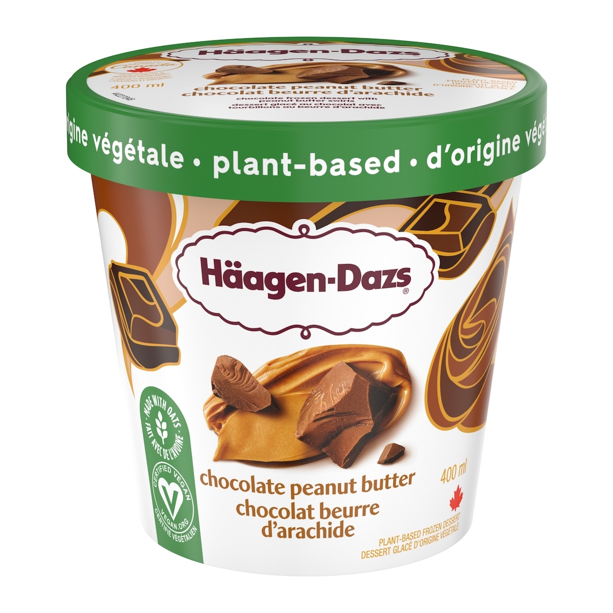 Haagen Dazs Plant-based Chocolate Peanut Butter Frozen Dessert 400 ml, $1.75/100ml