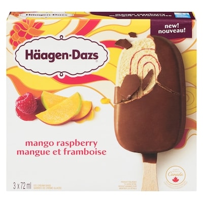 Haagen Dazs Mango Raspberry Ice Cream Bars 216 ml, $3.24/100ml