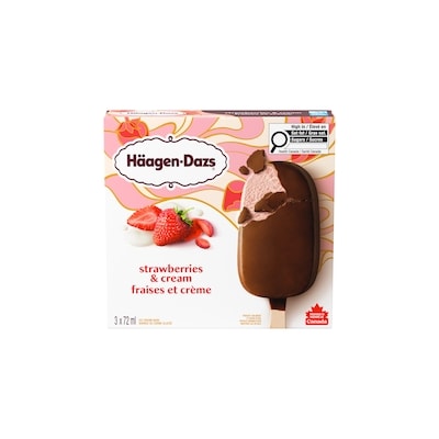 Haagen Dazs Strawberries and Cream Ice Cream Bars 216 ml, $2.55/100ml