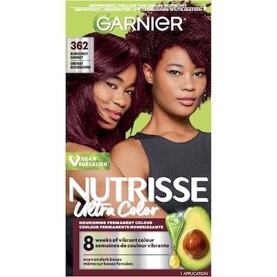 Garnier Nutrisse Ultra Color, Permanent Hair Dye, Burgundy Garnet 1 ea, $12.99/1ea