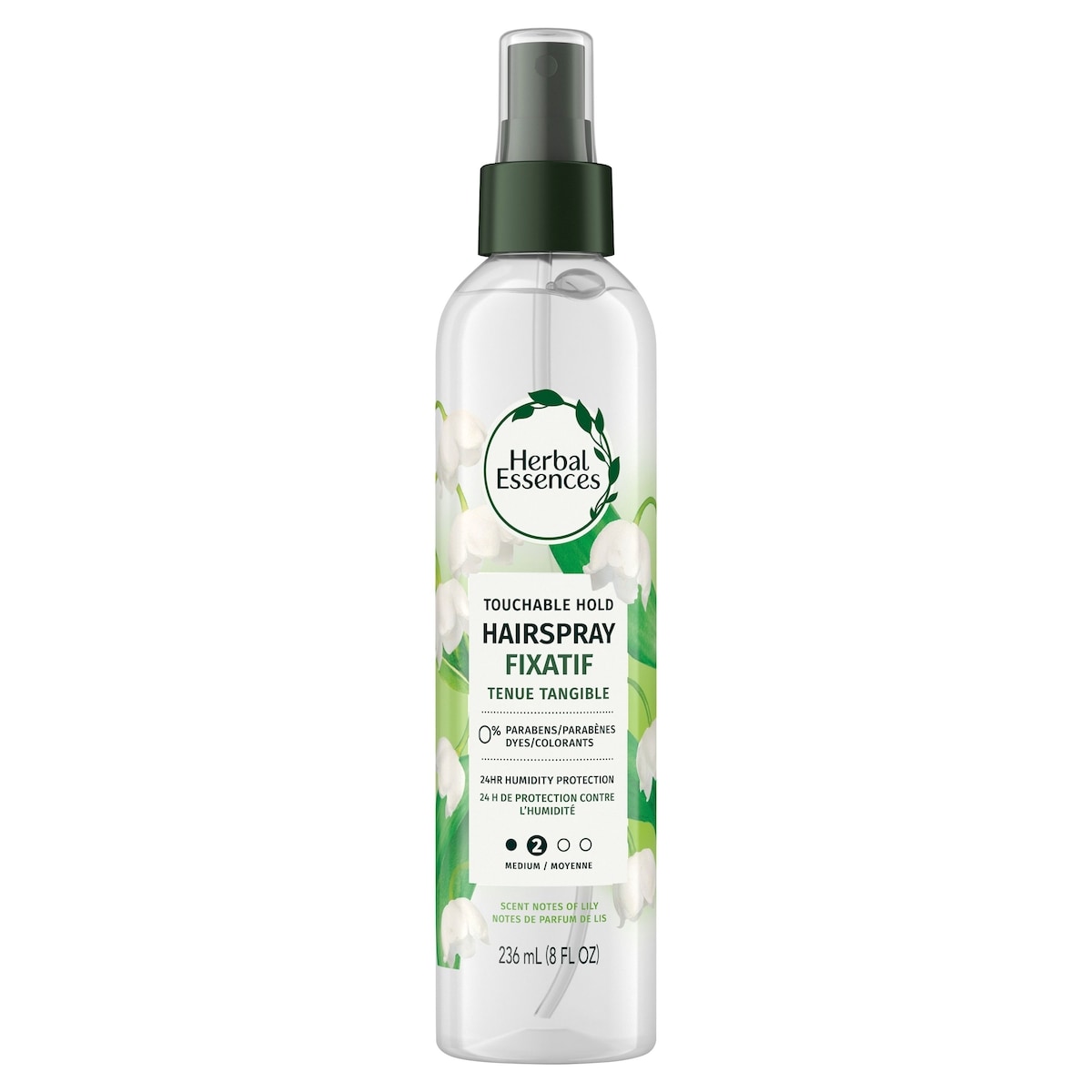 Herbal Essences Touchable Hold Hairspray, Nonaerosol Hair Spray for All Hair Types, 24-hour Hold, Frizz Control 236 ml, $2.11/100ml
