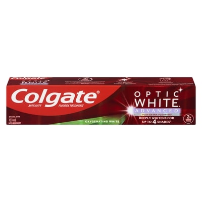Colgate Optic White Anticavity Fluoride Toothpaste Advanced 133 ml, $6.38/100ml