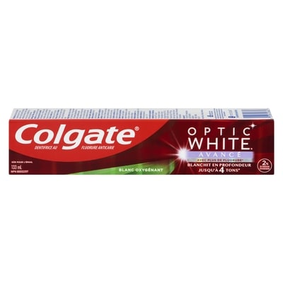 Colgate Optic white dentifrice au fluorure anticarie avancé 133 ml, 6,38 $/100ml