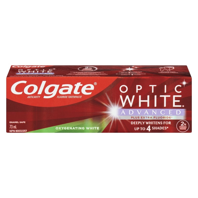 Optic White Advanced Teeth Whitening Toothpaste, Oxygenating White