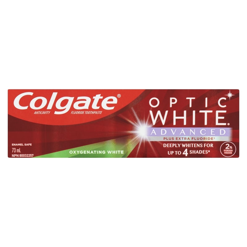 Optic White Advanced Teeth Whitening Toothpaste, Oxygenating White