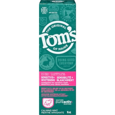 Tom's of Maine Toothpaste For Sensitive Teeth Calming Mint 76 ml, $9.20/100ml