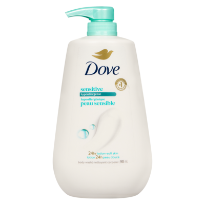 Dove Body Wash with Pump Hypoallergenic 905 ml, $1.88/100ml