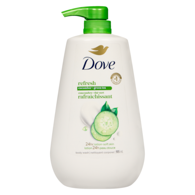 Body Wash with Pump Refresh Cucumber and Green Tea