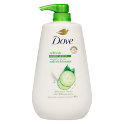 Dove Nettoyant Corporel Rafraîchissant Concombre et Thé Vert 905 ml, 1,44 $/100ml