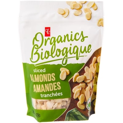 PC Biologique Amandes tranchées 200 g, 5,75 $/100g