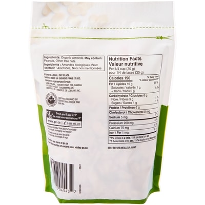 Amandes tranchées biologique