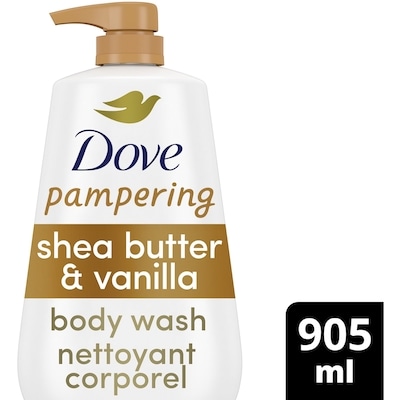 Dove Body Wash with Pump Shea Butter & Vanilla 905 ml, $1.99/100ml