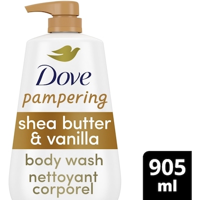 Dove Nettoyant Corporel avec Pompe Beurre de Karité et Vanille  905 ml, 1,88 $/100ml
