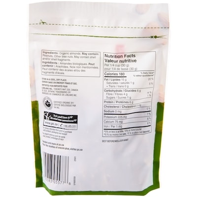Amandes entières crues biologique