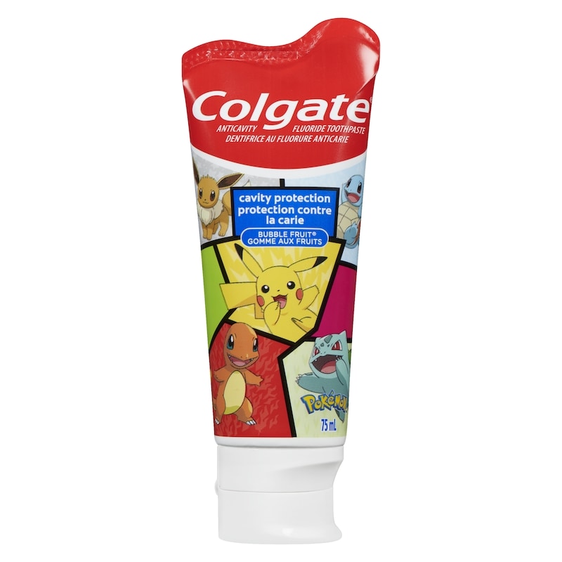 Pokémon Anticavity Fluoride Toothpaste Bubble Fruit