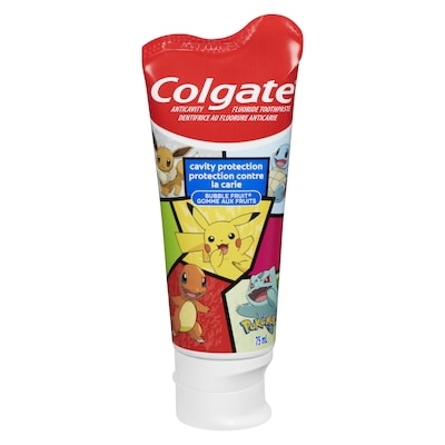 Colgate Pokémon dentifrice au fluorure anticarie gomme aux fruits 75 ml, 2,67 $/100ml