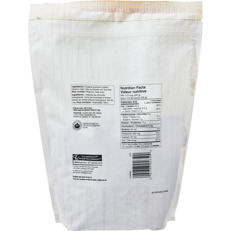 Dry-Roasted Pumpkin Seeds, Salted 1 kg