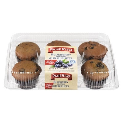 PaneRiso Muffins aux bleuets 372 g, 1,88 $/100g
