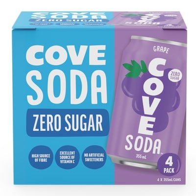 COVE Cove Grape Soda 4x355.0 ml, $0.74/100ml