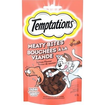 Temptations Meaty Bites Adult Cat Treats, Salmon 43 g, $8.12/100g