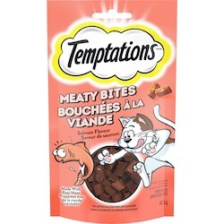 Temptations Gâteries pour chats BOUCHÉES À LA VIANDE saveur de saumon 43 g, 8,12 $/100g