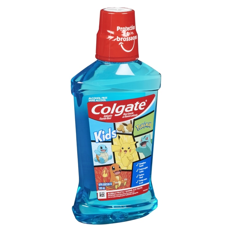 Kids Anticavity Fluoride Rinse Pokémon Bubble Fruit