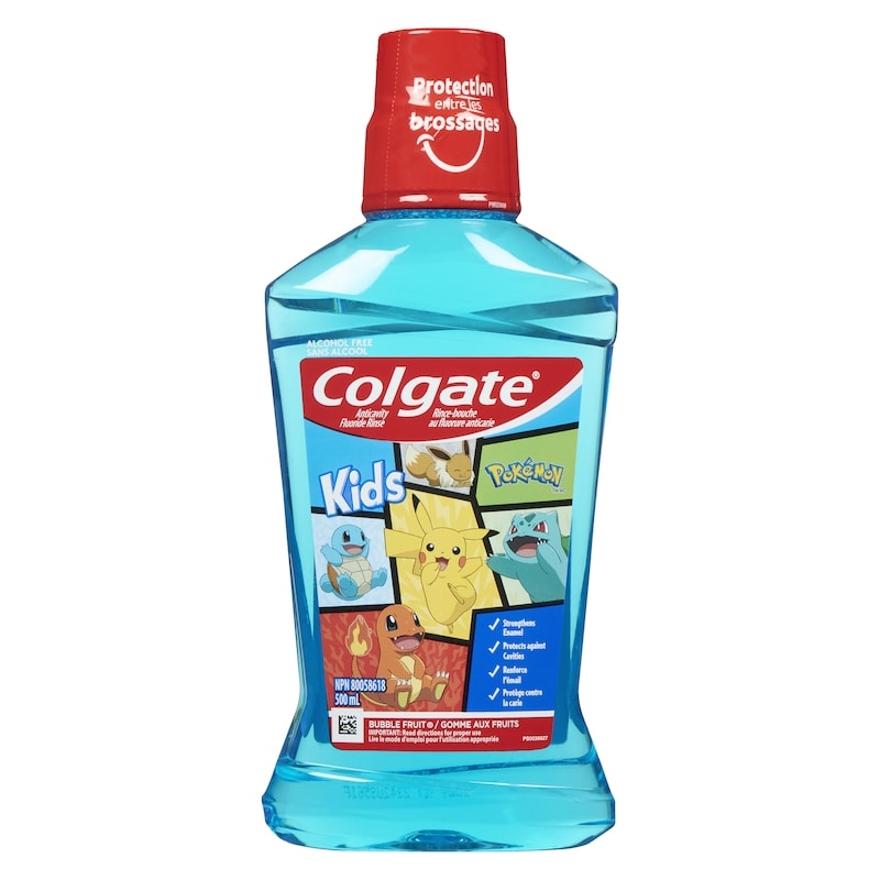 Kids Anticavity Fluoride Rinse Pokémon Bubble Fruit