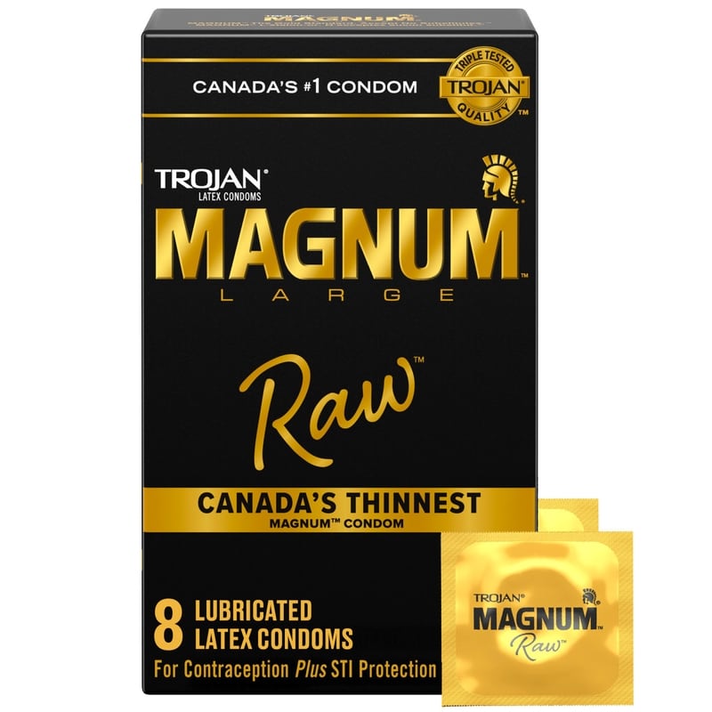Magnum Raw Large Size Lubricated Condoms