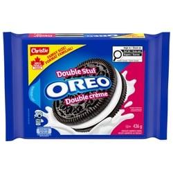 Christie OREO Double Stuf Sandwich Cookies, 1 Family Size Resealable Pack 436 g, $0.98/100g