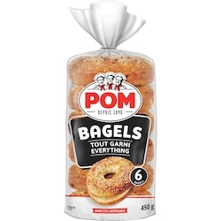 POM Everything Bagels 450 g, $0.89/100g