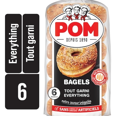 POM Bagels Tout garni 450 g, 0,89 $/100g