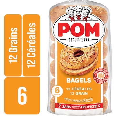 POM Bagels 12 céréales 510 g, 0,78 $/100g