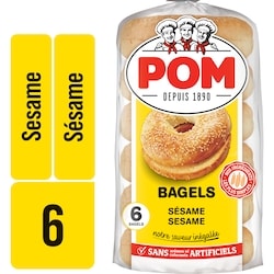 POM Bagels au sésame 450 g, 1,02 $/100g