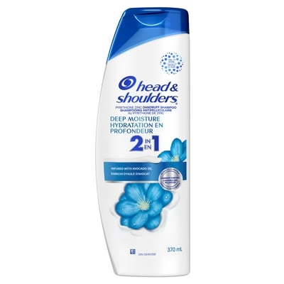 Head & Shoulders Shampooing et revitalisant 2 en 1 s Hydratation en profondeur 370 ml, 1,89 $/100ml