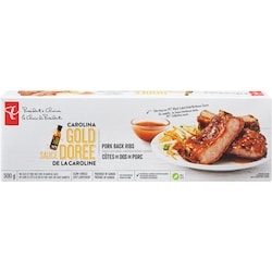 President's Choice Carolina Gold Sauce Pork Back Ribs 500 g, $2.00/100g