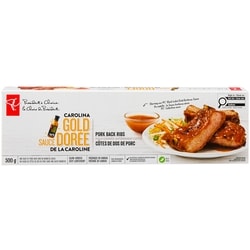 President's Choice Carolina Gold Sauce Pork Back Ribs 500 g, $3.00/100g