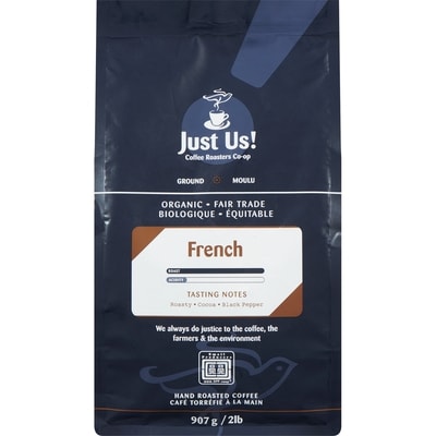 Just Us Ground French Organic 907 g, $4.41/100g