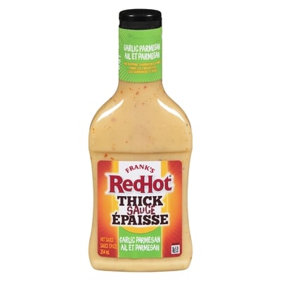 Frank’s RedHot Sauce Épaisse À L'Ail Et Au Parmesan 354 ml, 1,49 $/100ml